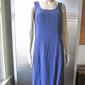 Blue Silk Dress SZ M